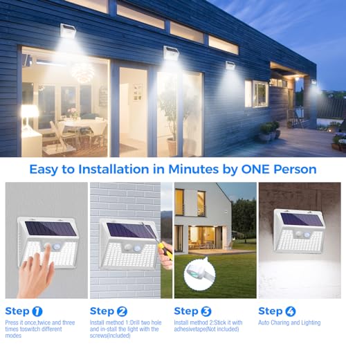 Solar Lights Outdoor Waterproof (6 Count)