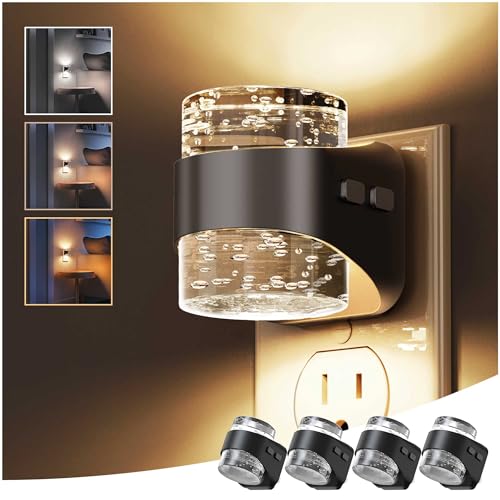 Night Light Bubble Night Lights Plug into Wall (4 Count)