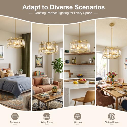Crystal Chandeliers for Dining Room Lighting Fixtures Over Table