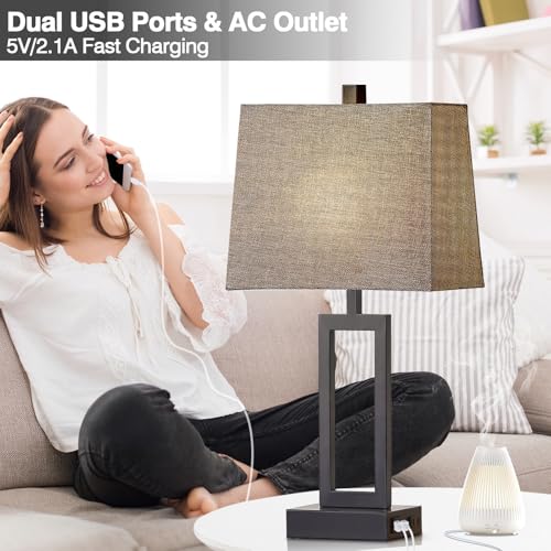 23.5" Touch Control Table Lamps Set of 2 (2 Count)
