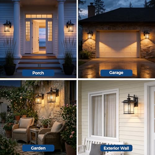 Extra Large Outdoor Light Fixtures Wall Mount Black Exterior Lights