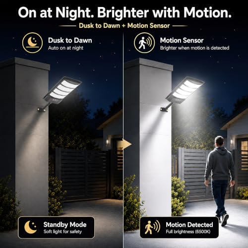 Solar Security Lights Outdoor (4 Count)