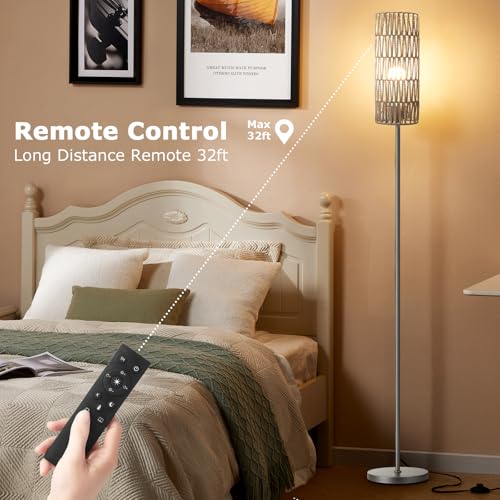 64'' Floor Lamps for Living Room with Remote Control and Stepless Dimmable Colors Temperature & Brightness