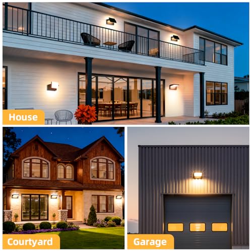 40W Outdoor LED Wall Light with 350° Rotatable Panel