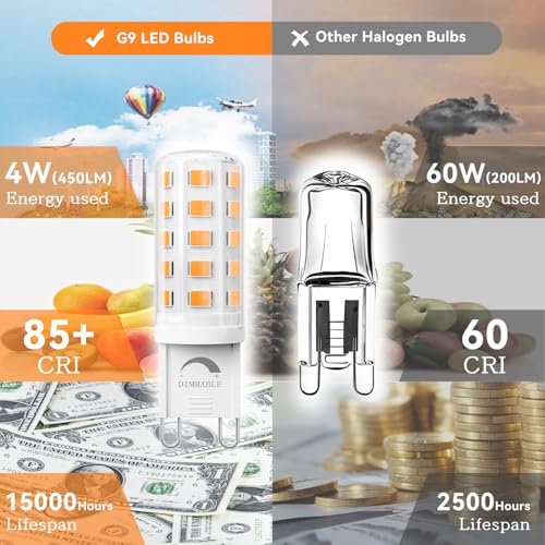 12 Pack Dimmable G9 LED Bulb (12 Count)