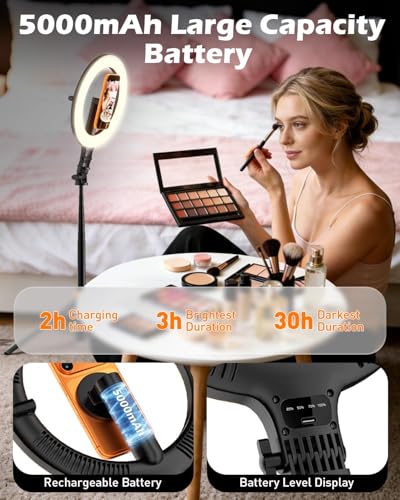 10" Magnetic Ring Light with 76" Tripod