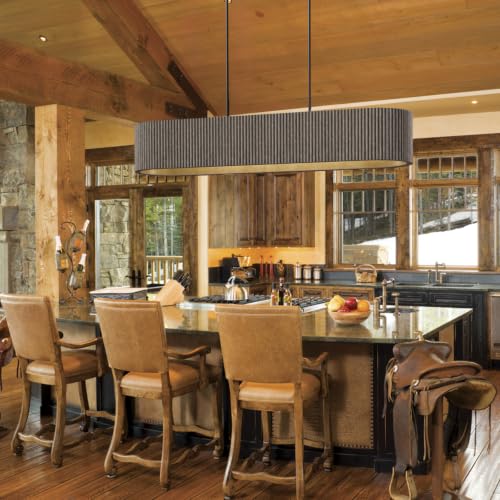 White Washed Wood Chandelier
