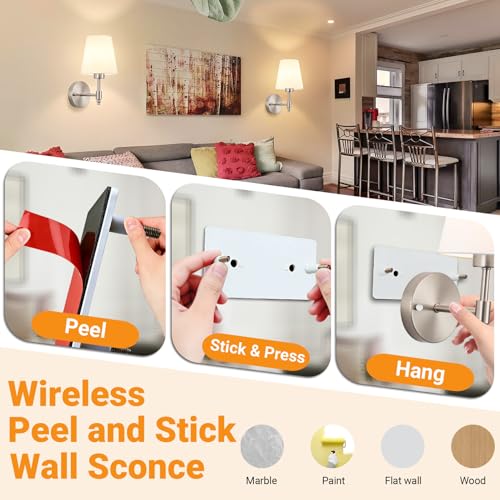 Battery Operated Wall Sconce