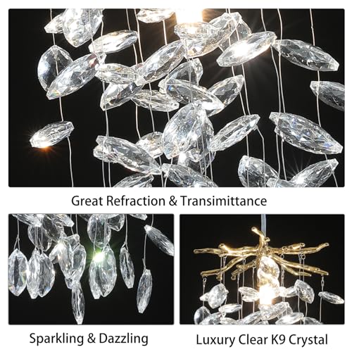 8.3" Crystal Pendant Light for Kitchen Island