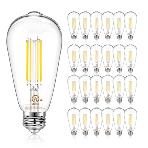 24 Pack Vintage LED Edison Bulbs (24 Count)