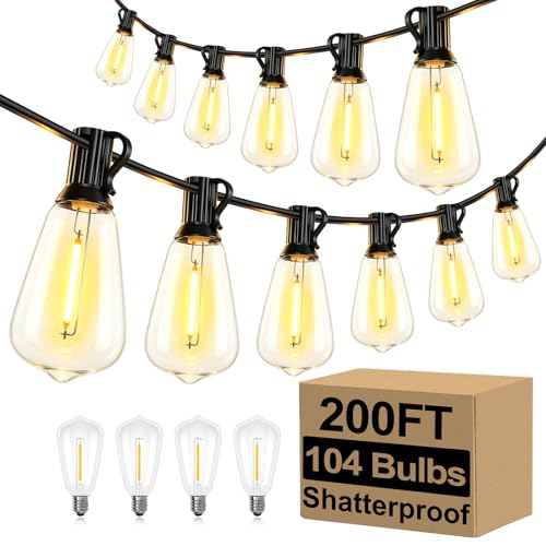 Outdoor String Lights 200FT Waterproof