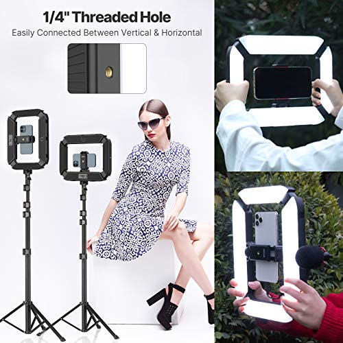 Smartphone Video Rig PICTRON U200 Handheld LED Ring Light Selfie Light