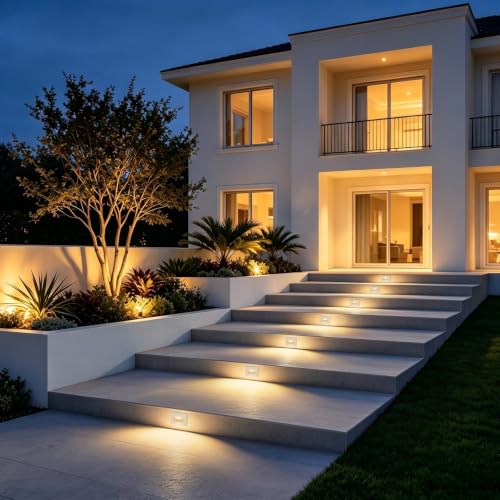 120V Hardwired Dimmable LED Stair Lights for Standard Gang Box (3 Count)