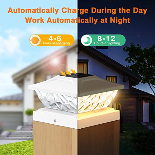 12 Pack Solar Post Cap Lights (12 Count)