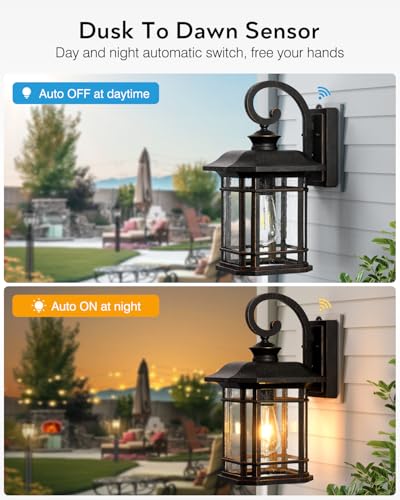 16.7" Large Bronze Porch Lights