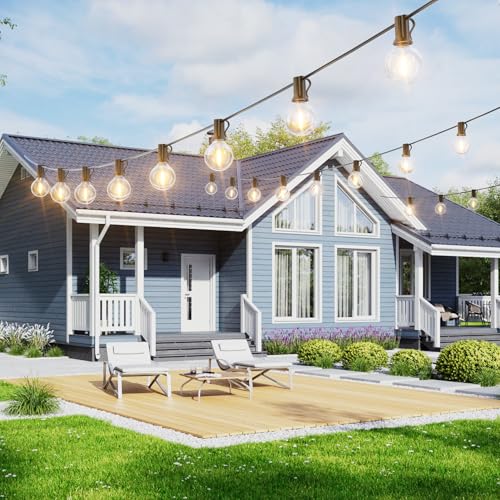 Outdoor String Lights LED 60 FT G40 Patio Globe Light Waterproof (60 Foot)