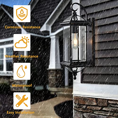 Copper Outdoor Wall Lights 20" H Exterior Light Fixture Oil Rubbed Bronze Anti