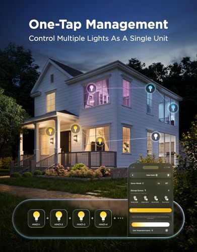 Edison Bulbs G25 Smart Vintage Light Bulbs (4 Count)