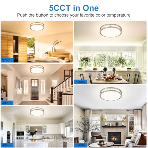 DLLT 2Pack Flush Mount LED Ceiling Light