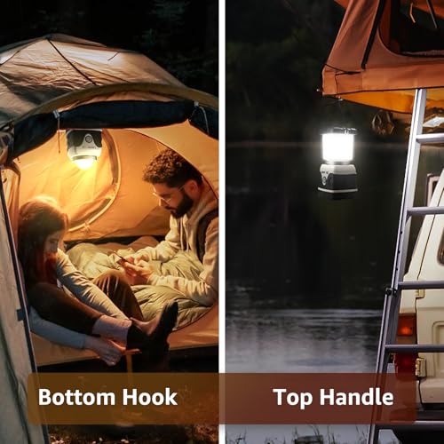 1000LM Battery Powered LED Camping Lantern with 4 Light Modes (2 Count)