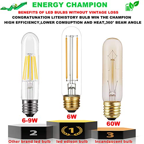 T10 Led Bulb Dimmable (6 Count)