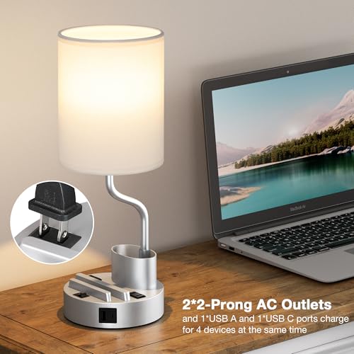 Bedside Lamps for Bedroom Set of 2 (2 Count)