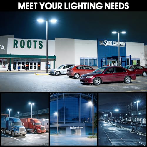 350W LED Parking Lot Light Dusk to Dawn Photocell Slip Fitter