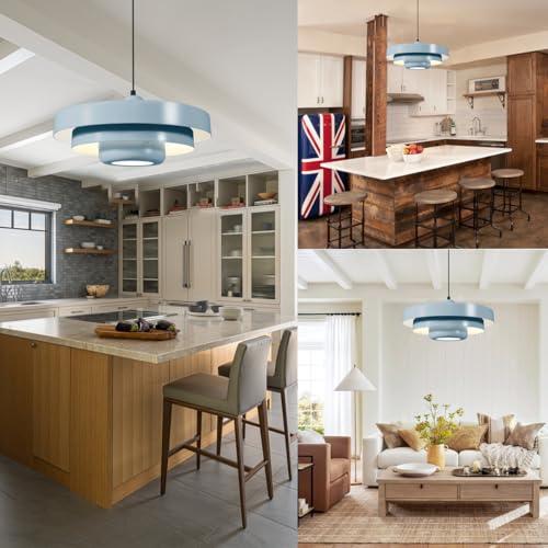 Minimalist Scandinavian Light Blue Pendant Light
