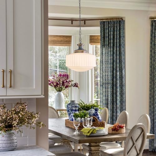 Vintage Milk Glass Pendant Lights