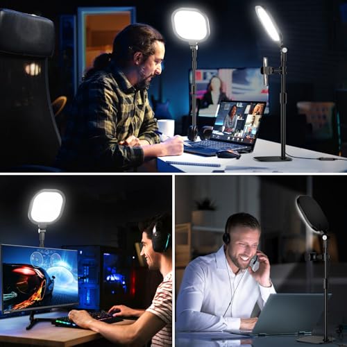 2 Packs Video Conference Lights for Computer Zoom