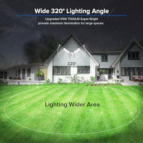 Motion Sensor Outdoor Lights 7000LM Security Lights