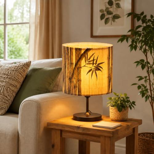 Soft bamboo lampshade for table & floor lamps