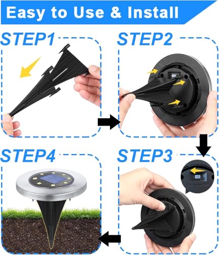 Solar Ground Lights (4 Count)