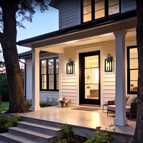 17" Dusk to Dawn Large Porch Lights Outdoor 2 (2 Count)