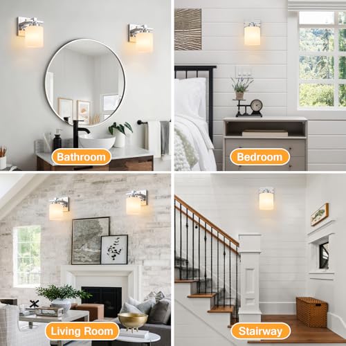 Modern Bathroom Light Fixtures Over Mirror