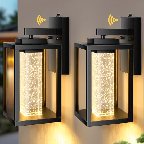 Black Exterior Lighting Fixtures Wall Mount for House (2 Count)