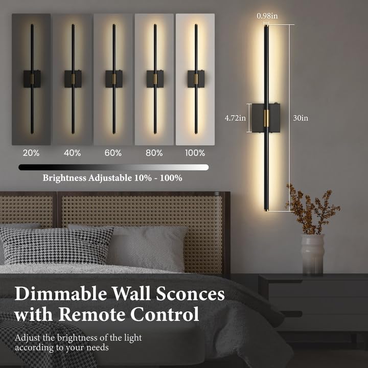 Battery Operated Wall Sconces Set of 2 (20 Count)