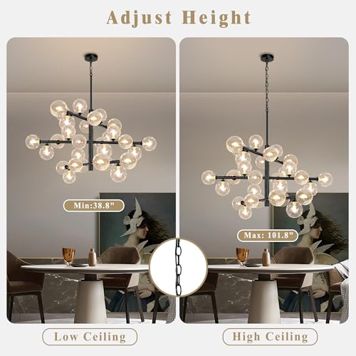 Black Sputnik Chandelier