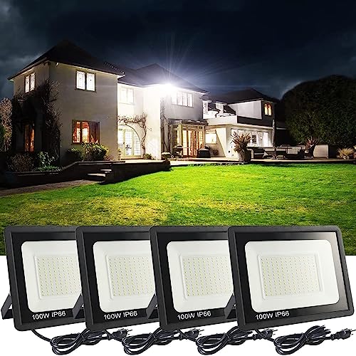 4Pack LED Flood Light Outdoor (4 Count)