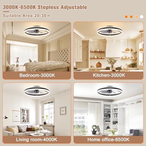 Low Profile Ceiling Fans with Lights and Remote