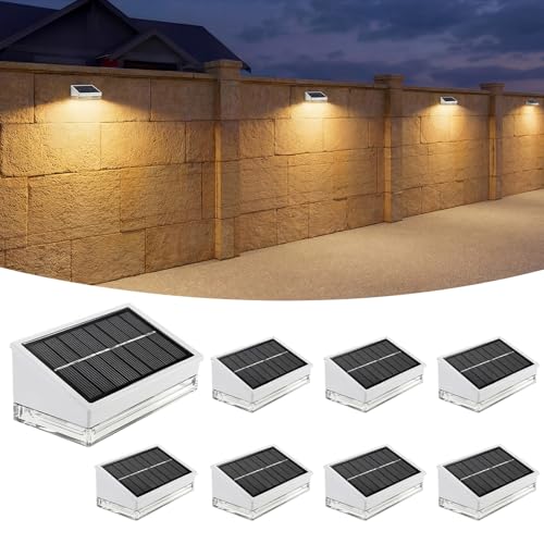 Solar Fence Lights 8 Pack (8 Count)