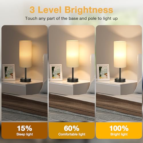Touch Bedside Table Lamps Set of 2 (2 Count)