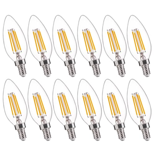 60W Equivalent LED Chandelier Light Bulbs (12 Count)
