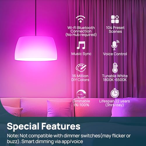 A21 Smart Light Bulbs (6 Count)