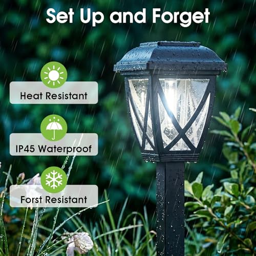 Solar Pathway Lights Outdoor 10 Pack (10 Count)