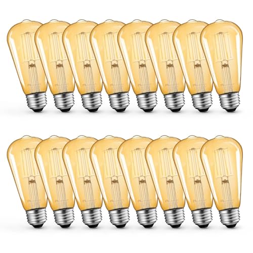 Dimmable Vintage E26 LED Light Bulb (16 Count)