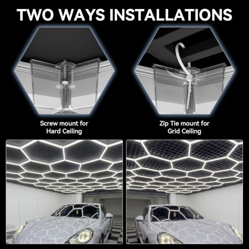 Hexagon Garage Lights (5 Hex)