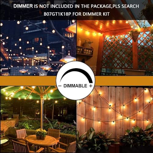 Outdoor String Lights for Outside 150 FT Waterproof Commercial Grade (150 Foot)