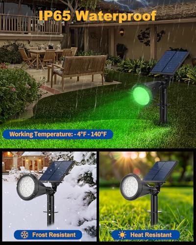 Solar Spot Lights Outdoor Color Changing (10 Count)