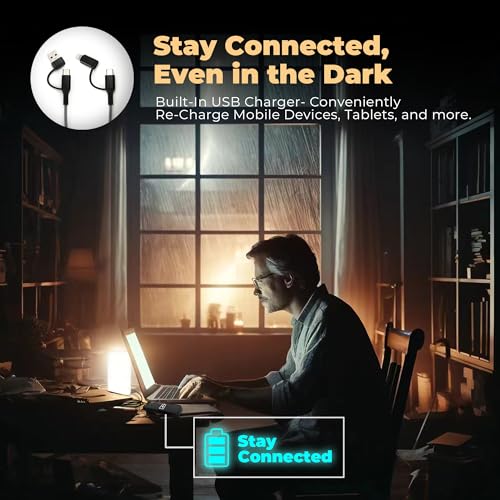 LFI Lights Emergency Table Lamp for Power Outages